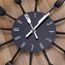 Noir cuisine couverts horloge murale en métal style moderne décoration maison nouveau