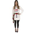 Costume femme Noël robe bonhomme de neige PTIT CLOWN taille S acrylique multicolore-0