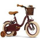 Vélo Enfant – Vintage – Roues 12" – Age 3 à 5 ans – Panier - Freins à étrier – Bordeaux – Produit HUFFY