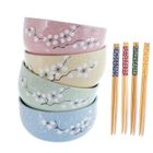 LA CHINEUSE COFFRET BOLS à RIZ - FLEURS de CERISIER - Tradition du Japon