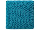 BELIANI Pouf en coton bleu marine 50 cm CONRAD
