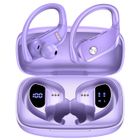 Éouteur Sans Fil Sportif VEATOOL Écouteur Bluetooth 5.1 Étanche IPX5 Son Stéréo Autonomie 48h Micro Intégré Violet