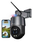 Ctronics 4K Caméra Surveillance Zoom Hybride 10X, 2 Objectif, 2,4/5GHz WiFi, 256GoSD/Cloud/FTP, Détection Humains/Véhicules/Animaux