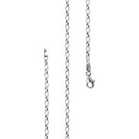Lijoh LJ1032-0 Chaîne d'ancre en argent 925 sans pendentif pour breloques,collier femme,largeur 2,7 mm,longueur 42 à 70 cm