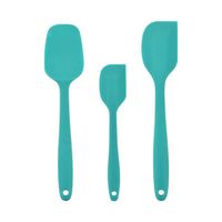 SPATULE Mixte - Ensemble de 3 spatules en silicone sûres et écologiques - Bleu NS™