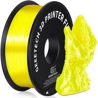 Geeetech Filament d'imprimante 3D Silk PLA 1,75mm 1kg jaune soie Consommables