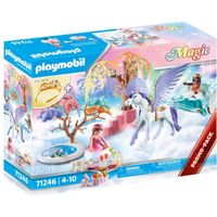 PLAYMOBIL - 71246 - Princesses - Calèche et cheval ailé - 101 pièces - Magic
