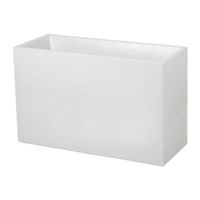Muret Graphit 116 L – Effet Pierre, Double Paroi, Blanc Cérusé – Fabrication Française, Résiste Aux UV