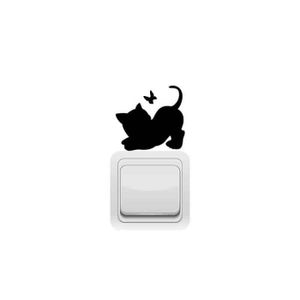 Sticker chat pour interrupteur et prise – Chatmoureux