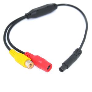 4 broches mâle Aviation à Mâle RCA AV Cable Lead Convertisseur pour CCTV REVERSE CAMS