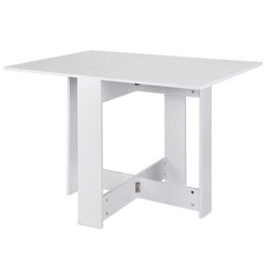 TABLE BASSE (102.5*76*73cm) Table basse pliante blanche - Mixm