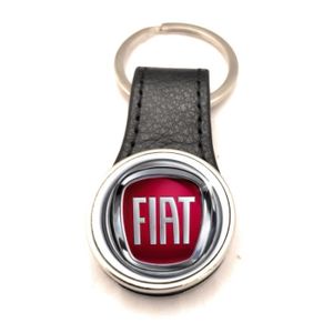 Porte clés de voiture en cuir avec Logo, pour Fiat 500, Panda Punto Bravo  Ducato Stilo, accessoires Coffee For Fiat - Cdiscount Auto