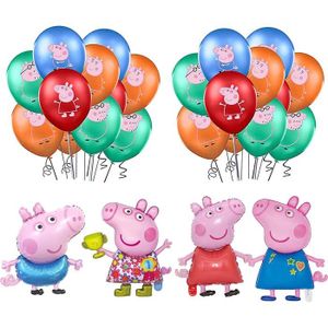 Set Avec Peppa Pig Diapositive numéro 1 Ballons Gonflable Enfants Fête D'Anniversaire 