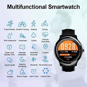 Montre connectée sport Montre Connecte Homme GOKOO Smartwatch Full Tactil
