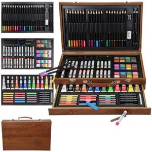 Brutfuner 520 crayons de Couleur à l'huile Ensemble de crayons de dessin en bois Professionnel fournitures d'art pour étudiants en école pour la Color