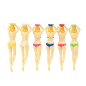 TEE DE GOLF ESTINK 6PCS Tee de en Plastique drôle Bikini Lady Girl pour Accessoires d'Entraînement de