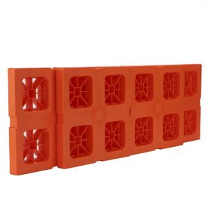 CRIC HURRISE Bloc de nivellement Kit de blocs de nivellement 5 pièces patins antidérapants à emboîtement avec sangle pour remorque de