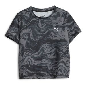 T-SHIRT T-shirt Fille Noir/Gris Puma  Marbelized