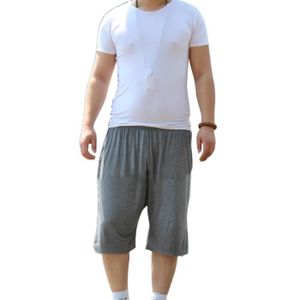 Oyolan Bas de Pyjama Homme Court Caleçon Imprimé Fraise Boxer Vêtements de Nuit Short Pantalon de Sport Casual Confortable Taille Élastique M-XXL
