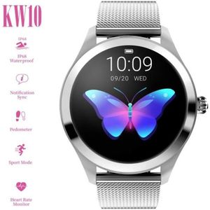 Montre connectée sport Smart Watch pour Femme,  IP68 étanche Sport Montre Connectée moniteur Cardiofréquencemètre Bracelet pour Android IOS