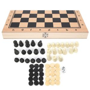 JEU SOCIÉTÉ - PLATEAU CHE 3-en-1 Jeu d'échecs professionnel M 29 x 29cm