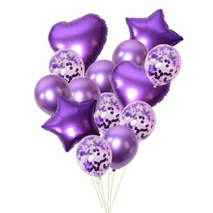 30x ballons noir et violet
