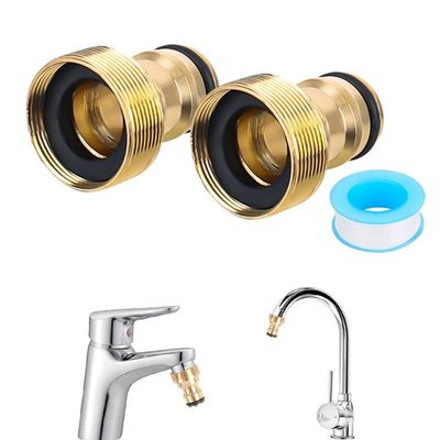 Répartiteur En Y 2 Voies En Laiton 3/4" - Valve Y Avec Adaptateur Robinet Et Rondelles - Contrôle Indépendant Pour Maison Et Jardin