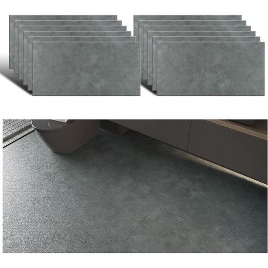 Décoration Murale,Autocollant De Sol Auto-adhésif 3M,carreaux De Mur De Sol De Salle De Bains