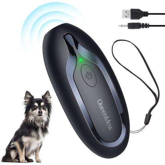 Anti Aboiement Chien, 55Ft Anti Aboiement Chien Ultrason, 3 Modes Solutions Anti-aboiement Pour Chiens Intérieur Extérieur Rechargeable Boitier Anti