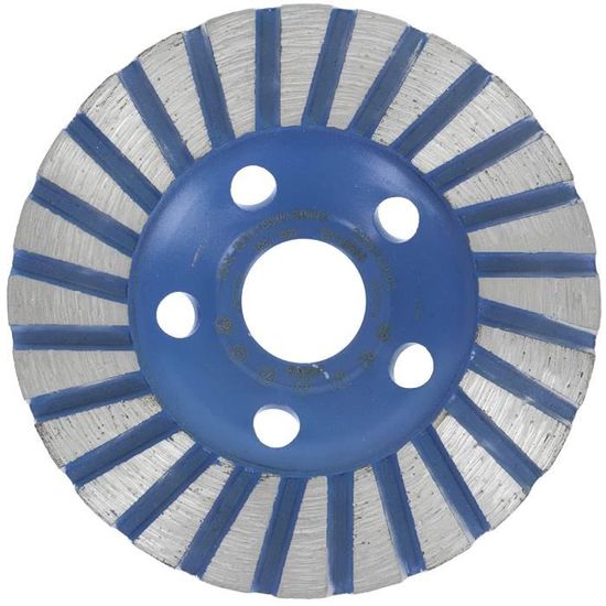 Meules diamantées de 4,5 pour béton ou maçonnerie, 16 segments turbo, grain 30/40, liaison moyenne, arbre 5/8-11