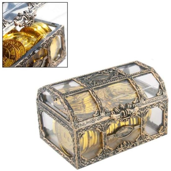 Coffre au Trésor Transparent Pirate Stockage Boîte à Bijoux Cristal[665 — free download