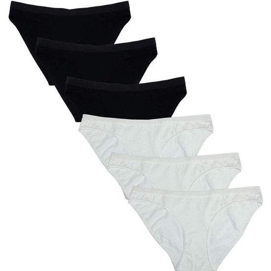 Fabio Farini Panties Femme Pack De 6 Hipsters Boxers Sans Coutures, Seamless En Tissu Microfibre Doux Pantys En Paquet De 24 En Taille 46-48