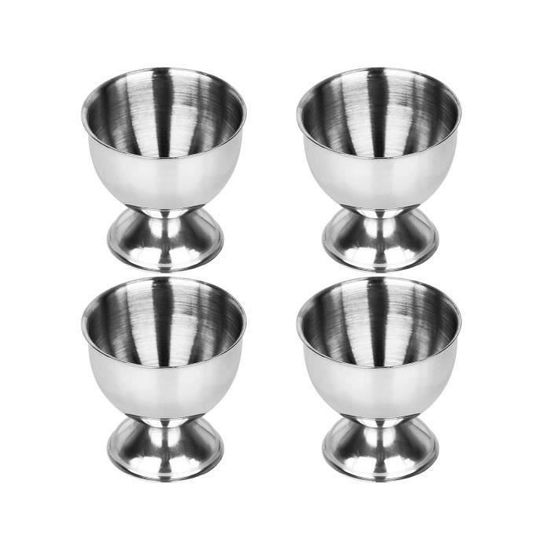 6 Coquetiers Spirales En Acier Inoxydable - Pour œufs Durs, Petit Déjeuner, Présentation, Design Unique