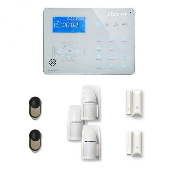 Alarme maison sans fil ICE-B 2 à 3 pièces mouvement + intrusion - Compatible Box / GSM