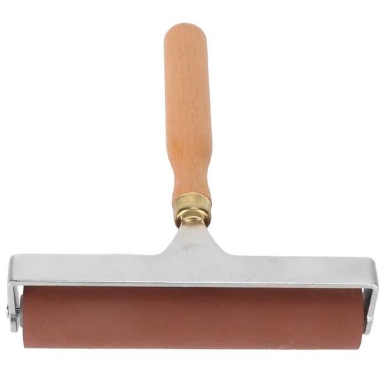 Goshyda Brayer, Rouleau En Caoutchouc élastique Souple Et Durable, Pour Terminer L'impression, Estampage En Douceur Et Proprement, Adapté à La Gravure, Bloc D'encre, Surface Sculptée(10cm