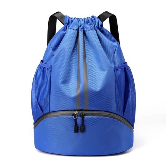 Sac à Dos à Cordon – 22L – Avec Compartiment Chaussures Et Poche Humide – Noir