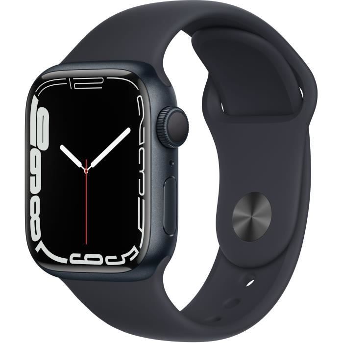 Apple Watch Series 7 GPS - 41mm - Boîtier Midnight Aluminium - Bracelet Midnight Sport