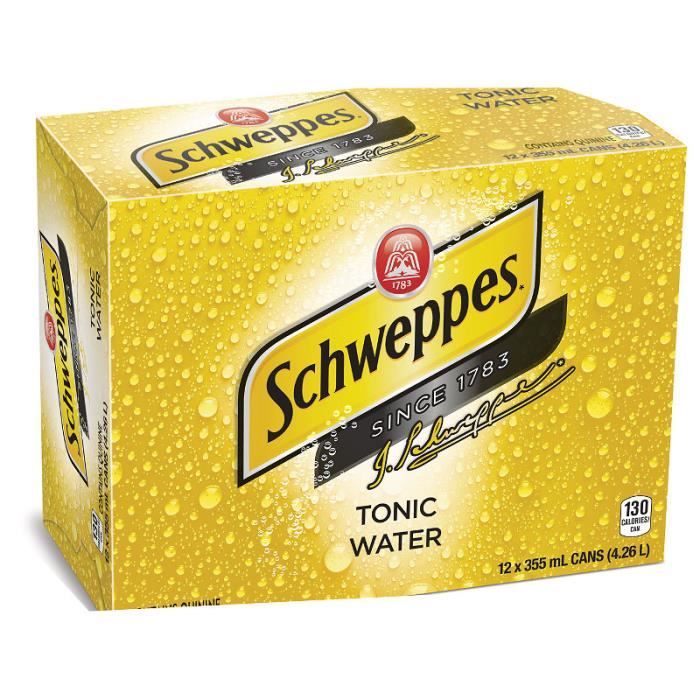 Schweppes Tonic Water-( 355 Ml X 12 Boîtes )