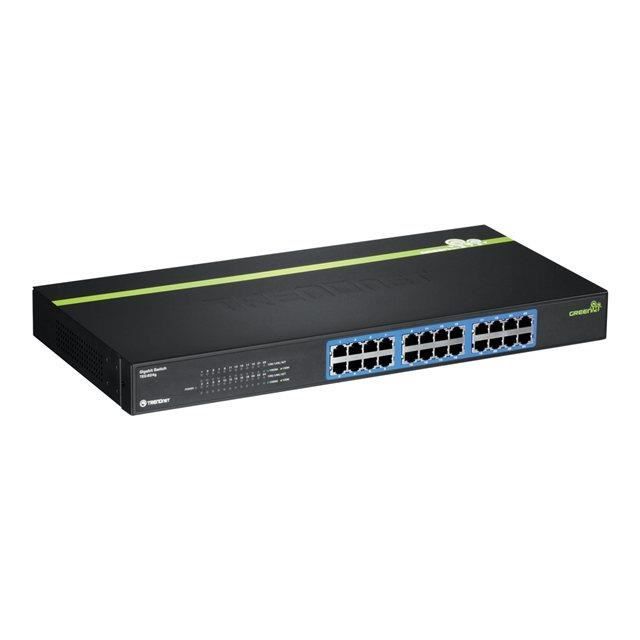TRENDNET Commutateur Ethernet TEG-S24g 24 Ports - 2 Couches supportées - Montable en rack