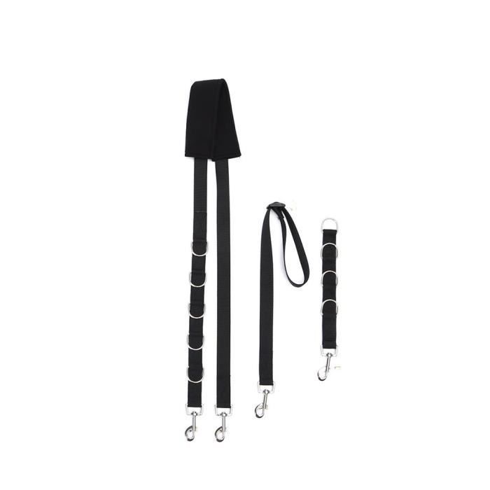 Réglable chien toilettage sangle de ventre D-anneaux Bande de bain taille libre ceinture de traction pour animaux de compagnie (no