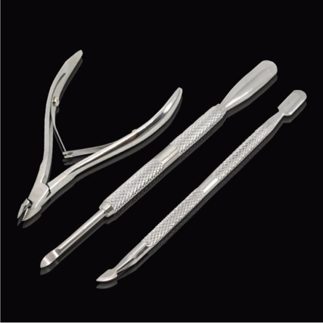 Vernis à ongle Pince à cuticules pour ongles avec poussoir pour tondeuses Lot de 3 Livraison gratuite gh4077