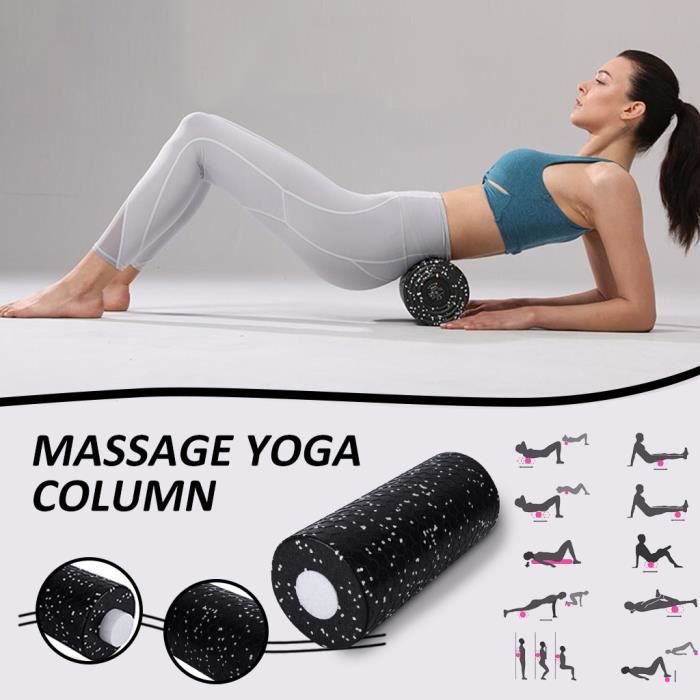 Colonne de yoga en deux parties souple et dure avec bâton de rouleau relaxant musculaire en mousse gh2404