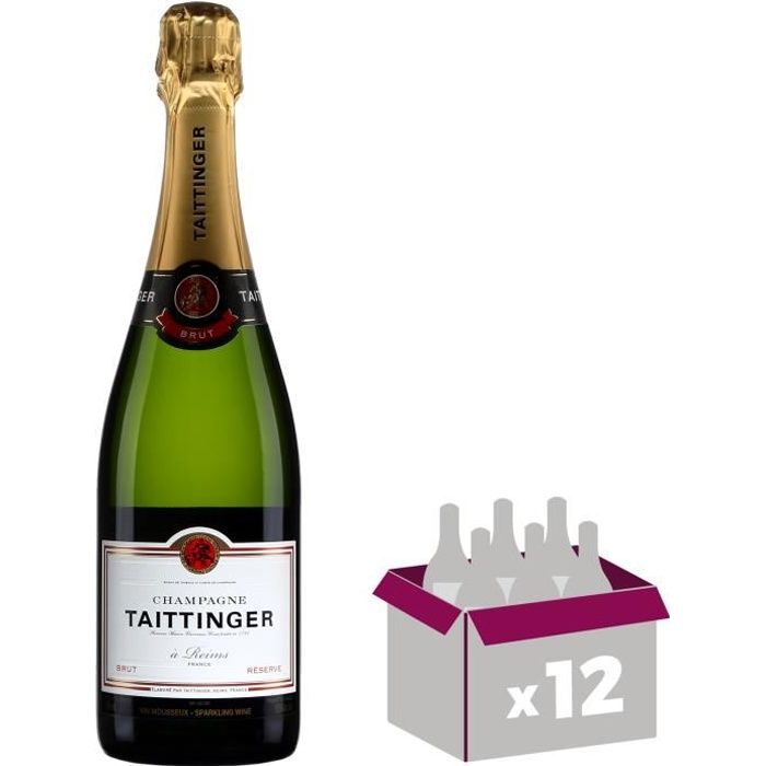 12X Taittinger Brut Réserve 75cl - Champagne