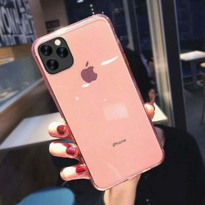 Coque pour iPhone 11 Silicone Antichoc Rose