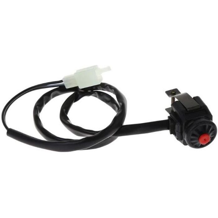 coupe circuit universel adaptable guidon commodo bouton masse arret moteur moto scooter quad