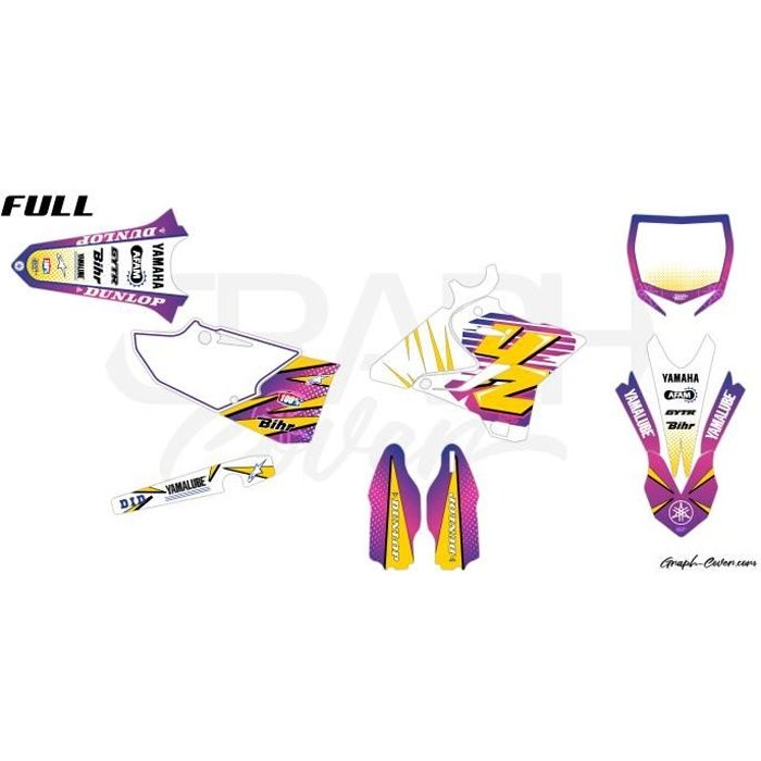 KIT DECO MOTOCROSS YAMAHA YZ 125 JUNE BLEU 2015-2021