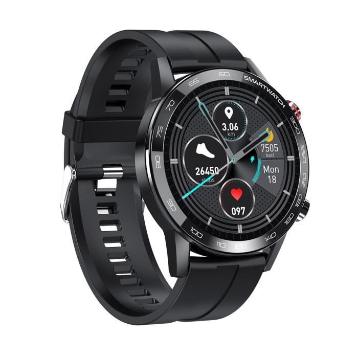2020 nouveau 360 * 360IPS HD rétine écran Sport montre intelligente pour hommes ECG tension artérielle sport montre - Black - WL5750