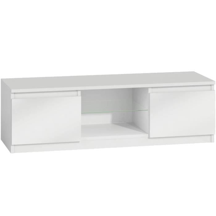 Meuble TV - 140 - BLANC BRILLANT