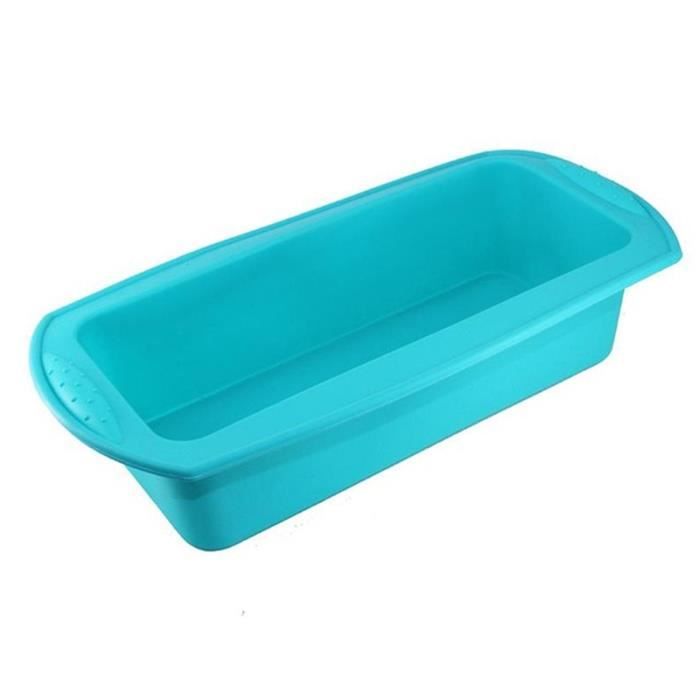 Moule à gâteaux en Silicone de cuisine Rectangle Bricolage moule à pain à Toast outils de pâtisserie et - Type blue-Rectangulaire