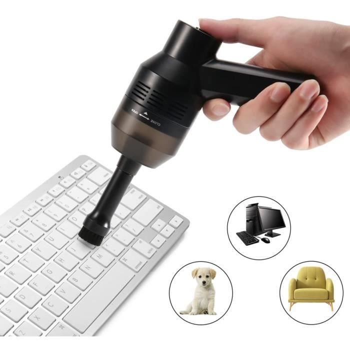 CrazyFire Kit d'Aspirateur Clavier,Rechargeable Mini USB Aspirateur Sans Fil Portable pour Clavier Keyboard Ordinateur Souris PC, Bo